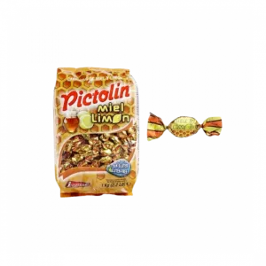Pictolin Miel Limon - Natural Honey Candies With Lemon Aroma - 1kg Bag X 12