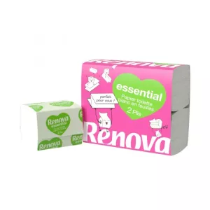 Papier toilette en feuille x4 - RENOVA