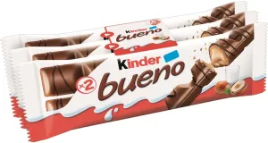 Barres chocolatées lait noisettes 3x2 barres 129g - KINDER