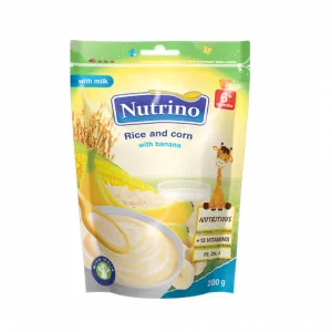 Nutrino With Milk - Rice And Corn With Banana