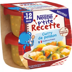 Plat bébé curry de poisson P'tite recette 200g - NESTLÉ