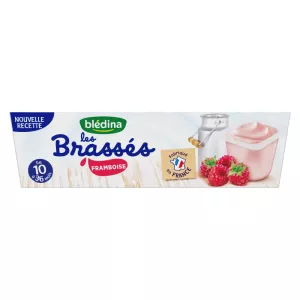 Dessert bébé dès 10 mois brassé framboise 6x95g - BLEDINA
