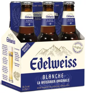 Bière blanche aux herbes des Montagnes 6x25cl - EDELWEISS