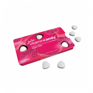 Jake Raspberry Sugar Free Candy Enriched With Vitamin C