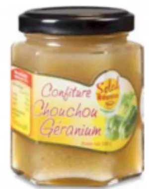 Confiture de chouchou géranium SOLEIL REUNION (12 x 200 g)