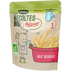 Céréales blé et seigle bio à mélanger dès 6 mois 180g - BLÉDINA
