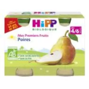 Poir Pot 2x125g Bio 4/6 Mois