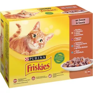 Portionsbeutel mit Fleisch und Fisch in Soße für ausgewachsene Katzen 12x85g - PURINA