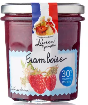 Gourmet na mwanga Raspberry 320g jam - LUCIEN GEORGELIN