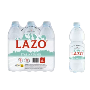 ナチュラルマウンテンウォーター50 CL（6本のボトルの4パック） - LAZO