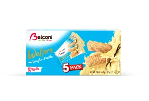 Gaufrettes Vanille  5 X 45g - BALCONI