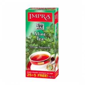 Impra"  Black Tea Flavoured "mint "  2g X 25+5 X 20