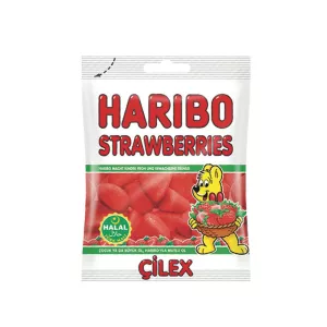 Конфеты клубника халяль 80г - HARIBO