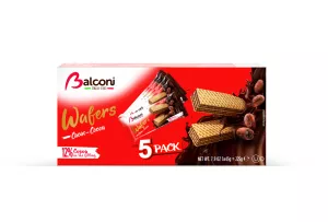 Gaufrettes  Cacao 5 X 45g - BALCONI