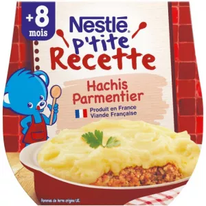 Sahani za watoto kutoka miezi 8; 2x200 g parmentier mince - NESTLÉ