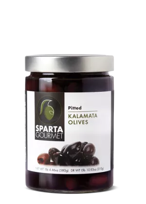 Sparta Gourmet Kalamata Olives Pitted 310gr (glass Jar)