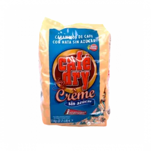Cafe Dry Creme Sin- Sugars Free Coffee With Cream Candies Coffee  - 1kg Bag X 12