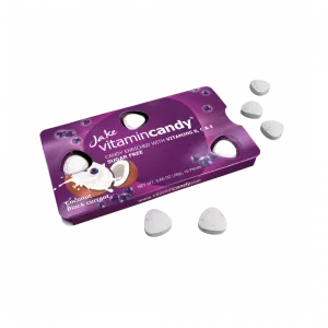 Jake Coconut & Blueberry Sugar Free Candy Enriched With Vitamins B,c,e