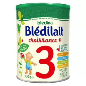 Blédilait croissance+ 3ème âge dès 12 mois 900g - BLEDINA