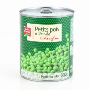 Petits Pois à L'étuvée 800g - BELLE FRANCE