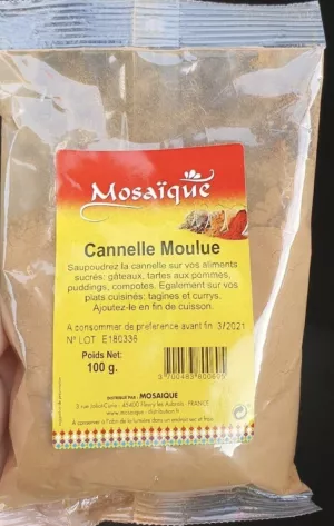 قرفة مطحونة، 100 جرام - MOSAÏQUE