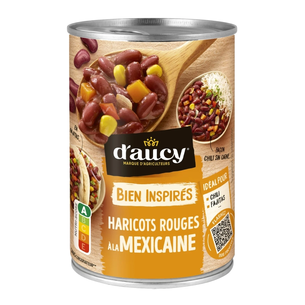 Haricots Rouges à la Mexicaine 400g - D'AUCY