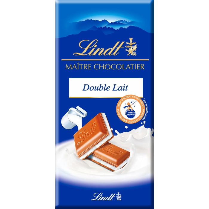 Tablette De Chocolat  Maître Chocolatier Double Lait  100 G - LINDT