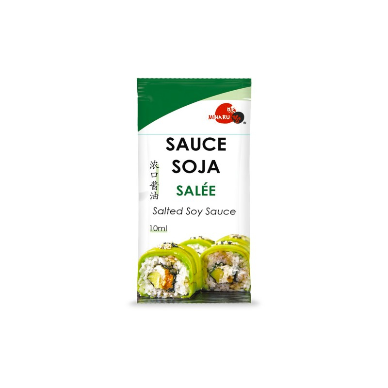 Sauce De Soja En Sachet Salé  10ml 500p - Miharu
