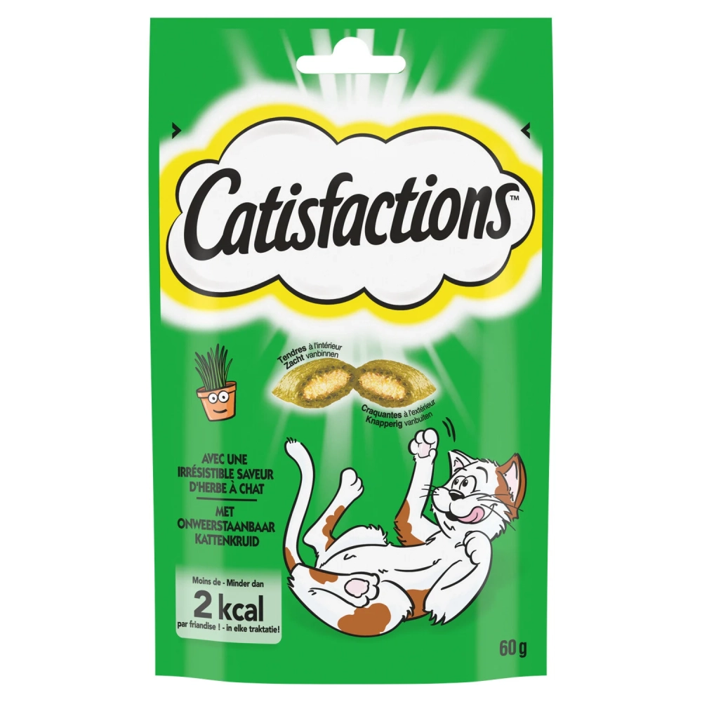 Friandises Pour Chat Saveur Herbes A Chat 60g - Catisfactions