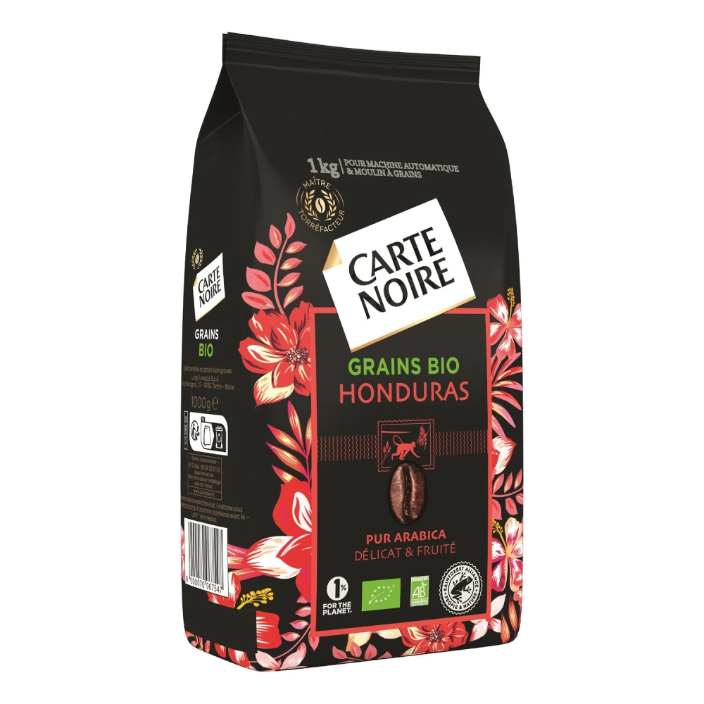 Honduras 1kg kahawa ya nafaka ya kikaboni - CARTE NOIRE
