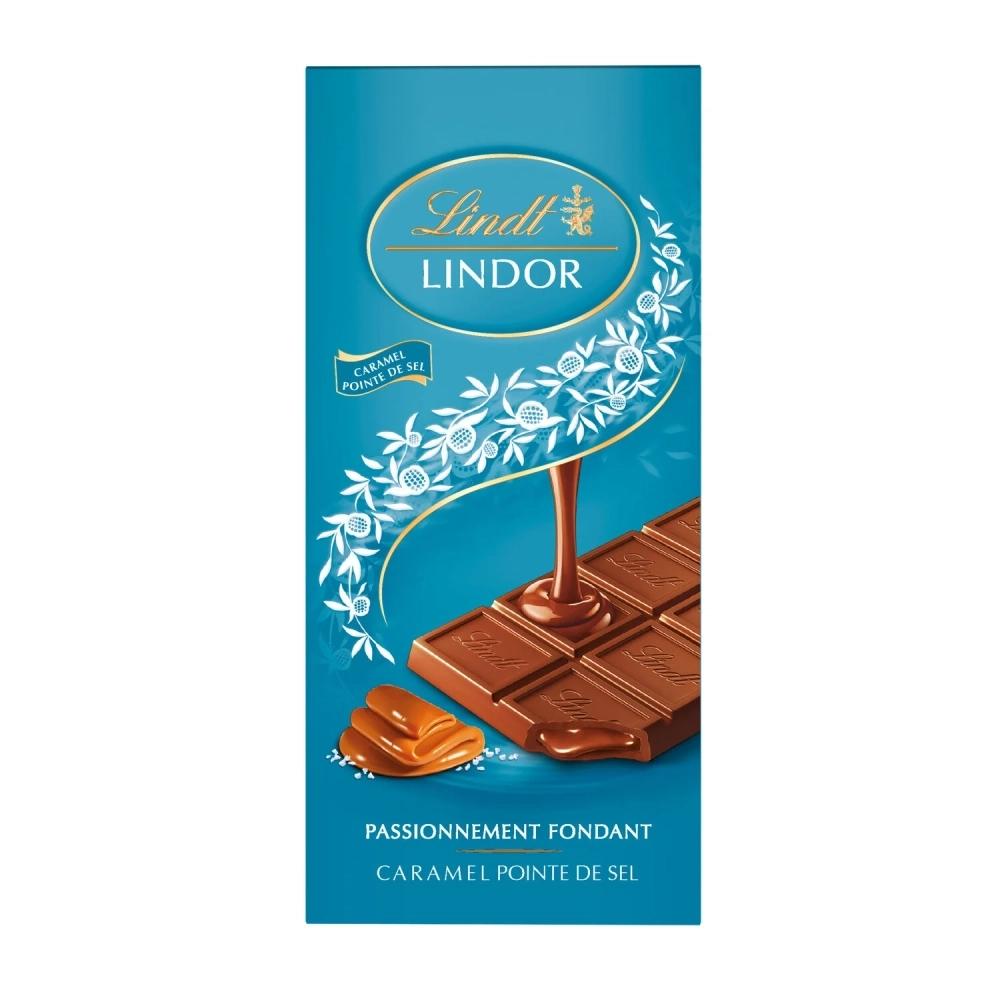 Lindor Lait Caramel Pointe De Sel Tablette 150g - LINDT
